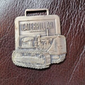 Vintage Caterpillar Bronze Tone Watch Fob (RC 8)